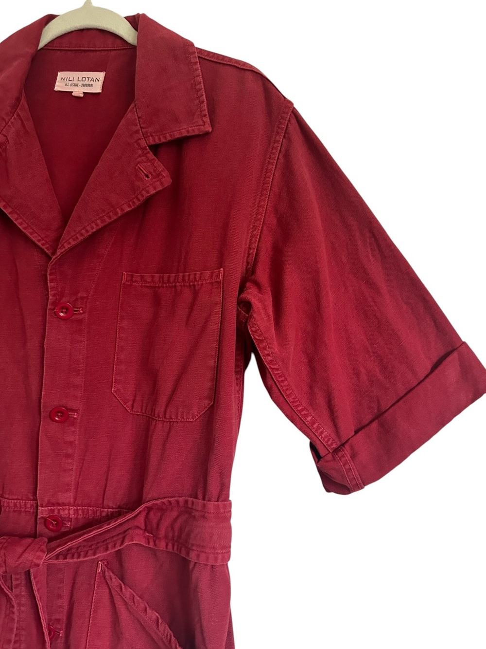 Nili Lotan Ariana Jumpsuit in Sunkissed
Red Size Small - Picture 7 of 16